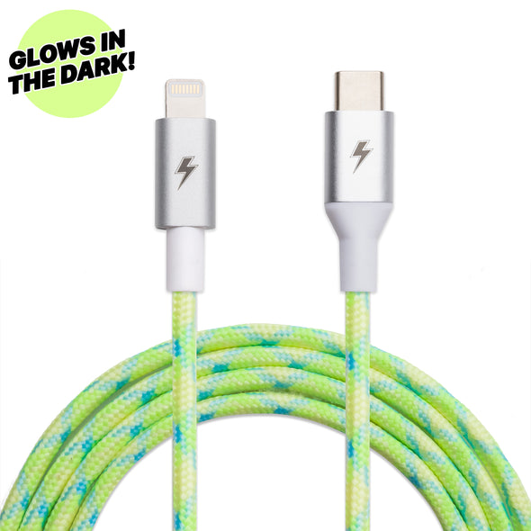 Lime USB-C to Lightning Cable [10 ft / 3m length]