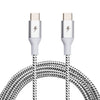 Black and White USB-C to USB-C Cable [5 ft / 1.5m length]