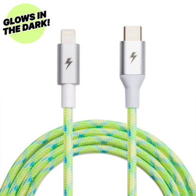 Lime USB-C to Lightning Cable [5 ft / 1.5m length]