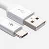 Black and White USB-C to USB-A Cable